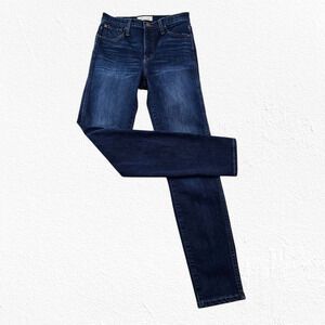 Madewell 10" High Rise Dark Wash Skinny Jeans Size 26 EUC Stretch Denim